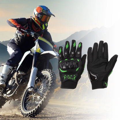 M 1 Pair Motorcycle Gloves Breathable Nylon Green for Make Model