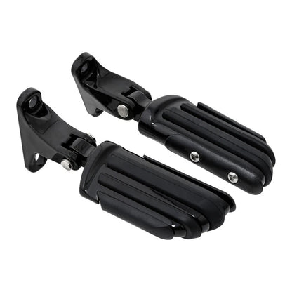 Black Rear Passenger Footpeg Pegs for Harley Road Glide (1993-2025)