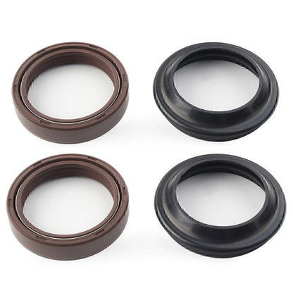4 Pcs Brown Front Fork Damper Seal for Motorcycle