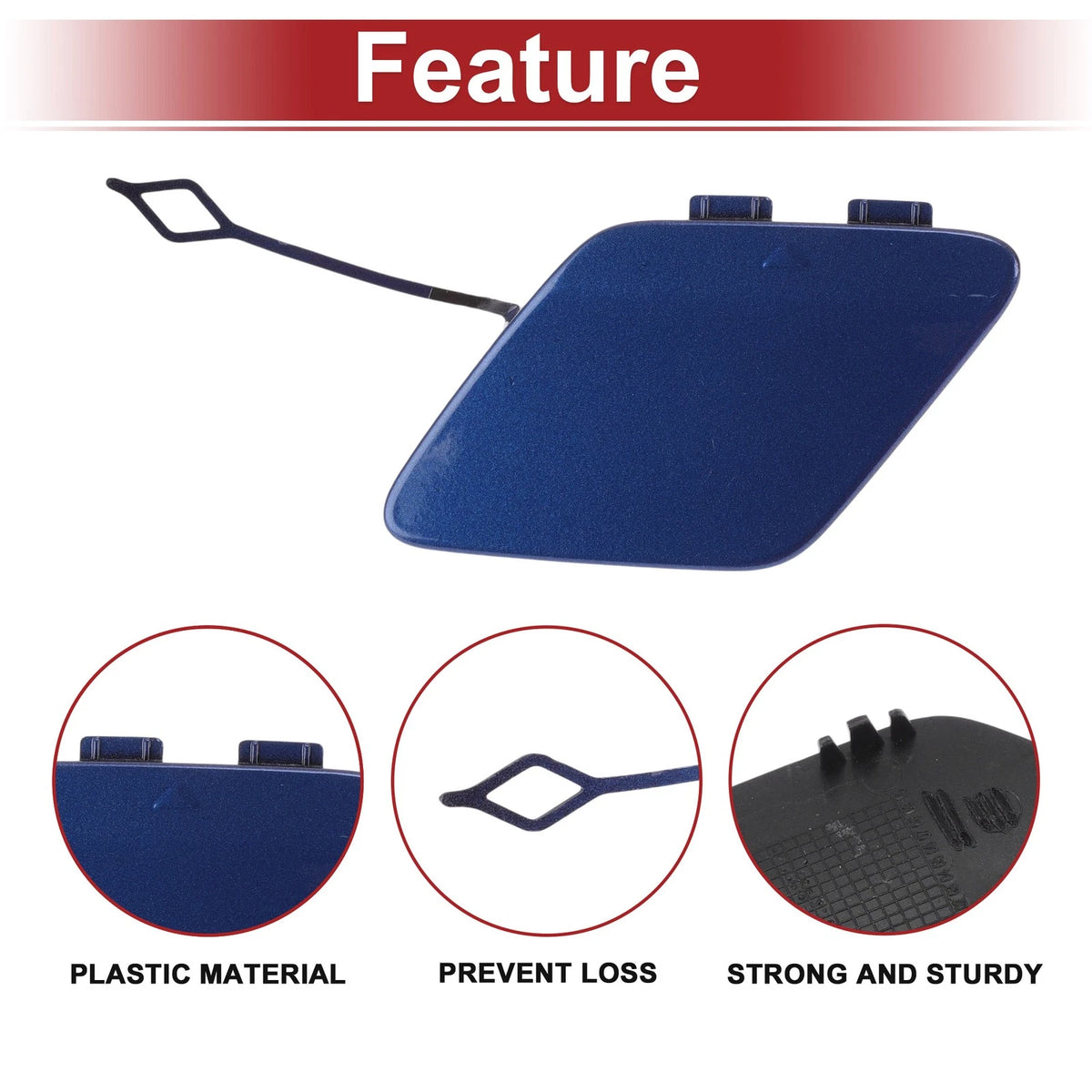 Rear Tow Hook Cover for BMW 428i (2014-2016) - Estoril Blue Metallic