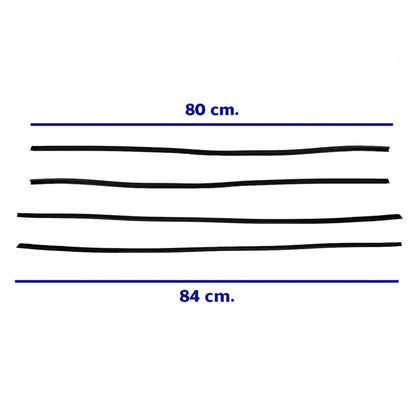Weatherstrip Door Belt Outer Front Set 4 Fits Datsun 1200 Sunny B110 2D SED D05