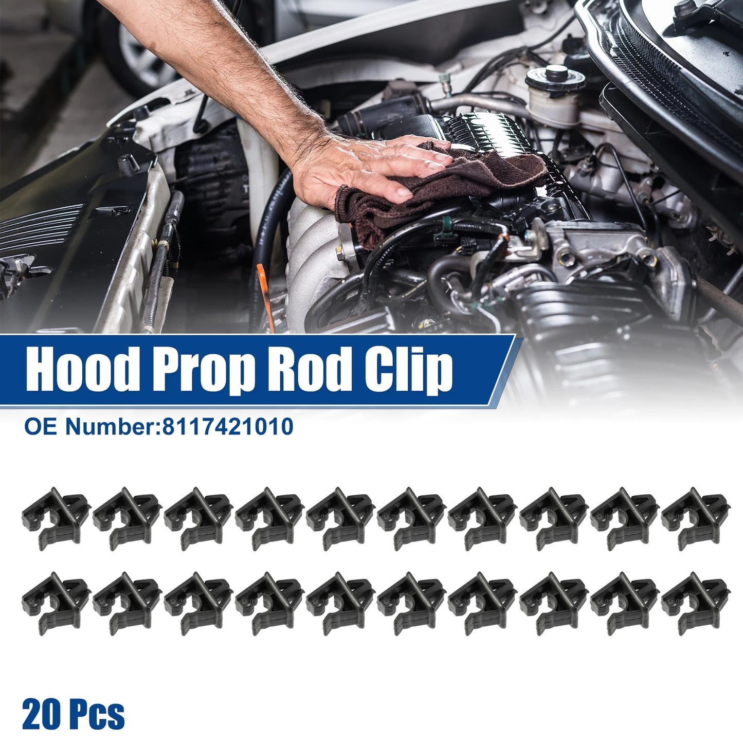 20 x Vehicle Hood Prop Rod Holders for Nissan Xterra (2005-2013)