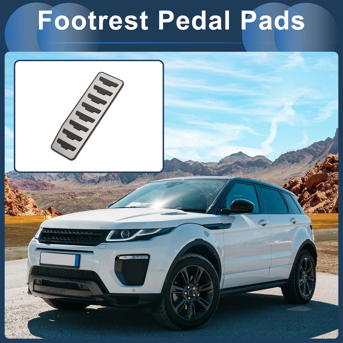Footrest Pedal Cover for Land Rover Range Rover Evoque (2012-2019)