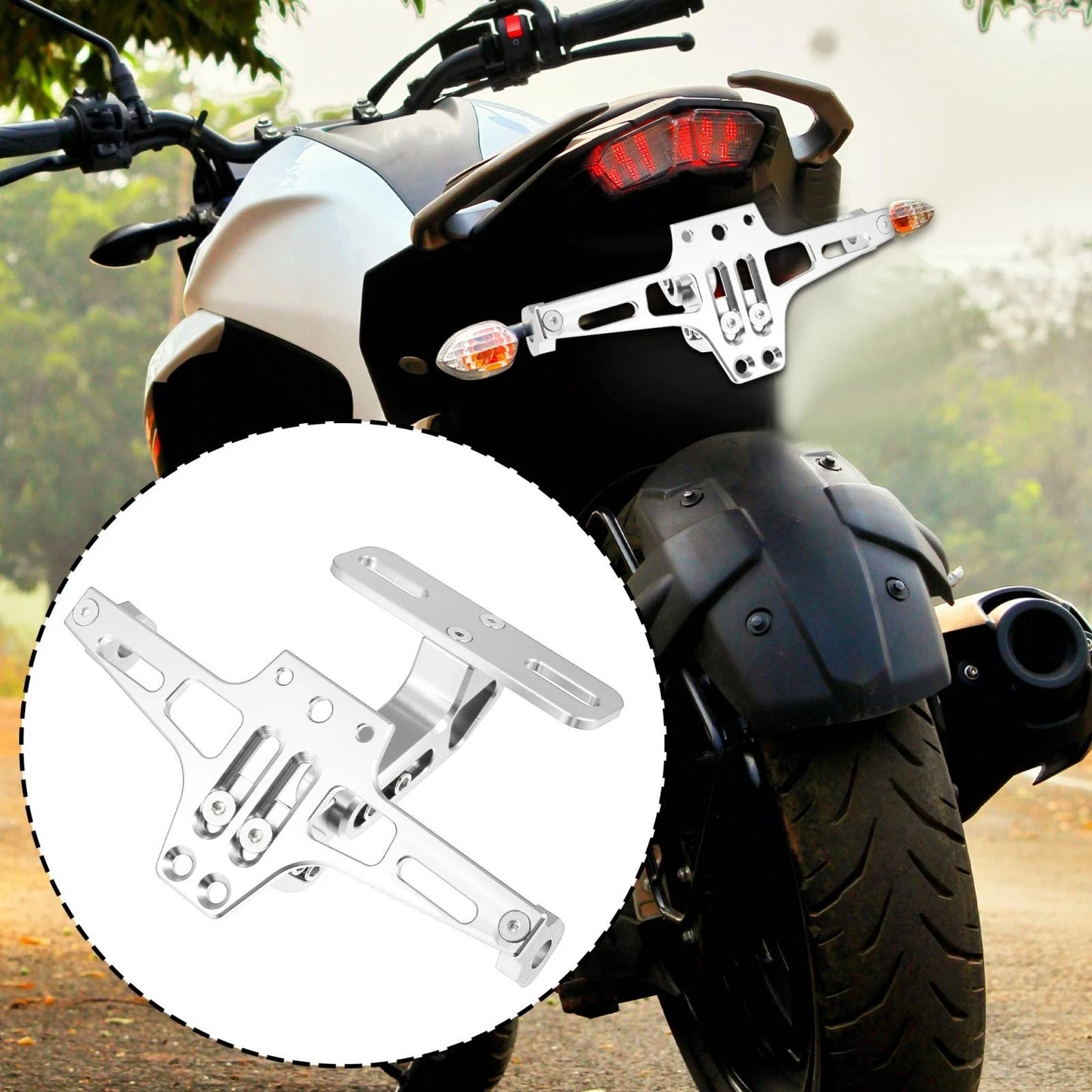 Motorcycle License Bracket E-liminator Turn Signal for Motorcycle