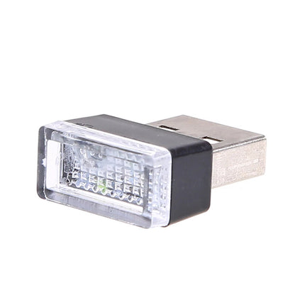 2 x Mini Flexible USB LED Lights for Car Interior Atmosphere - White