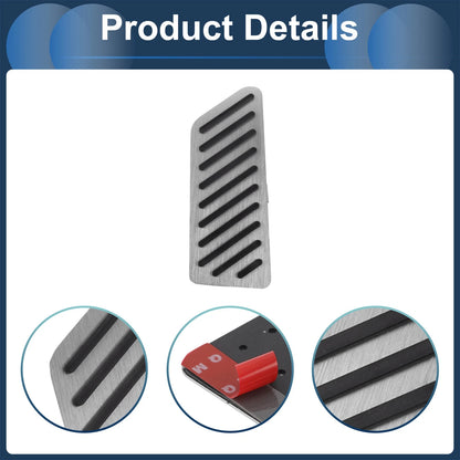 Footrest Pedal Cover for Honda CR-V 2017-2024 Aluminum Alloy Silver Tone