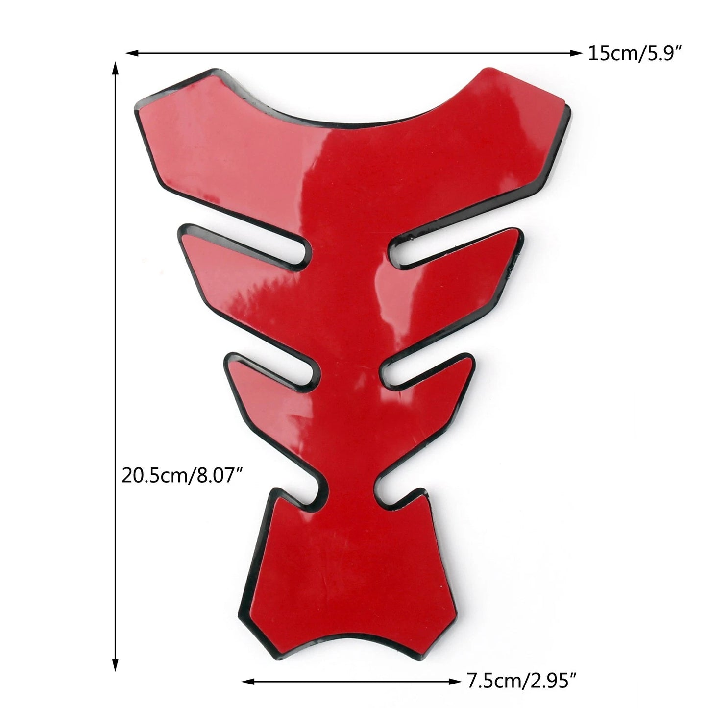 Rubber Tank Pad Gas Protector Cover for Motorcycle Bike (3F)