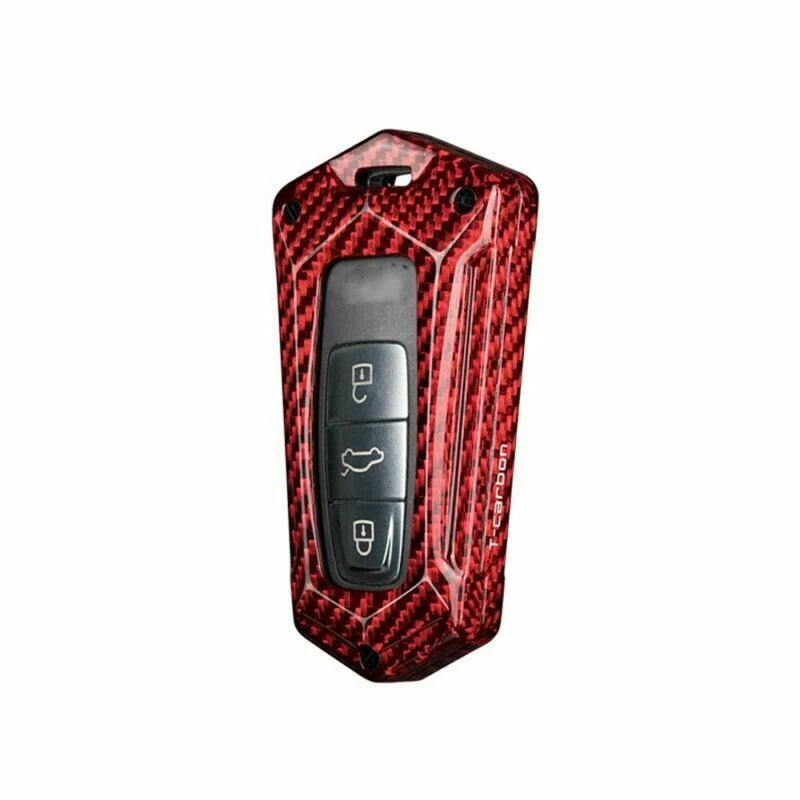 Carbon Fiber Key Fob Cover for Audi A6 A7 A8 Q8 (2019-2023)