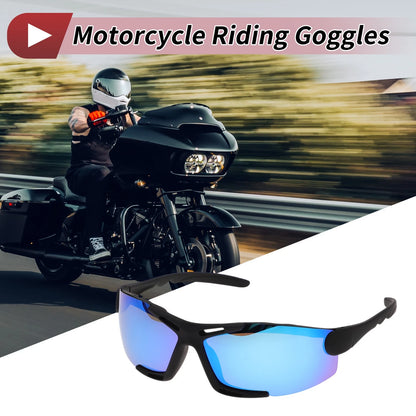 Goggles Riding Ice Blue Lens Black Frame Tri-acetel Cellulose for Motorcycle