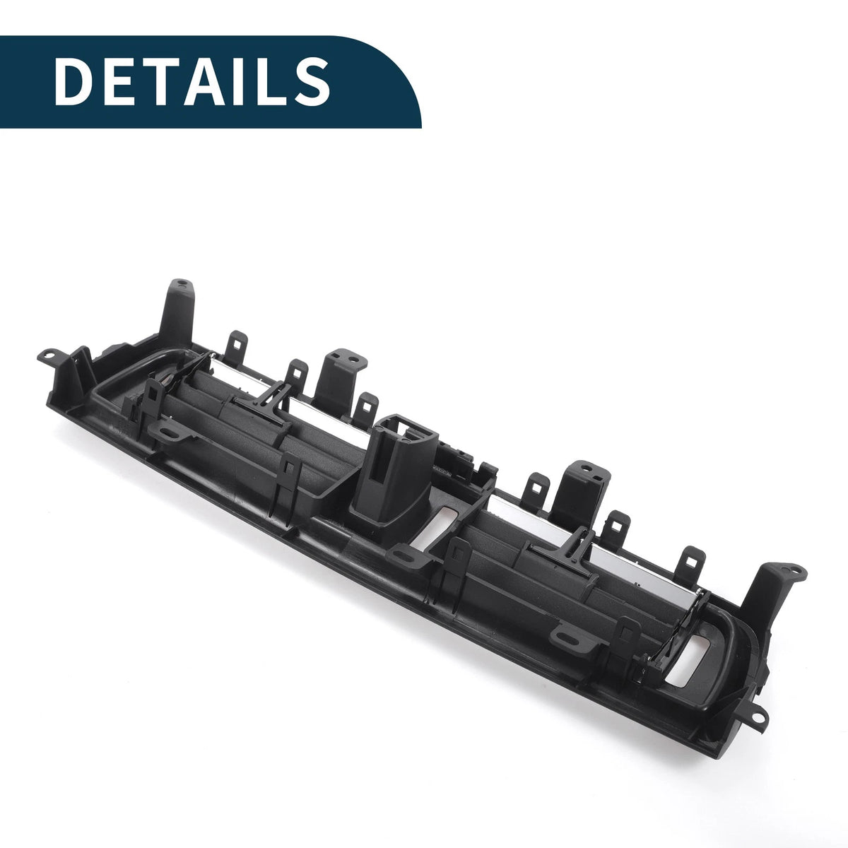 Center Dash A/C Outlet for BMW 550i (2010-2015) Black Silver Tone