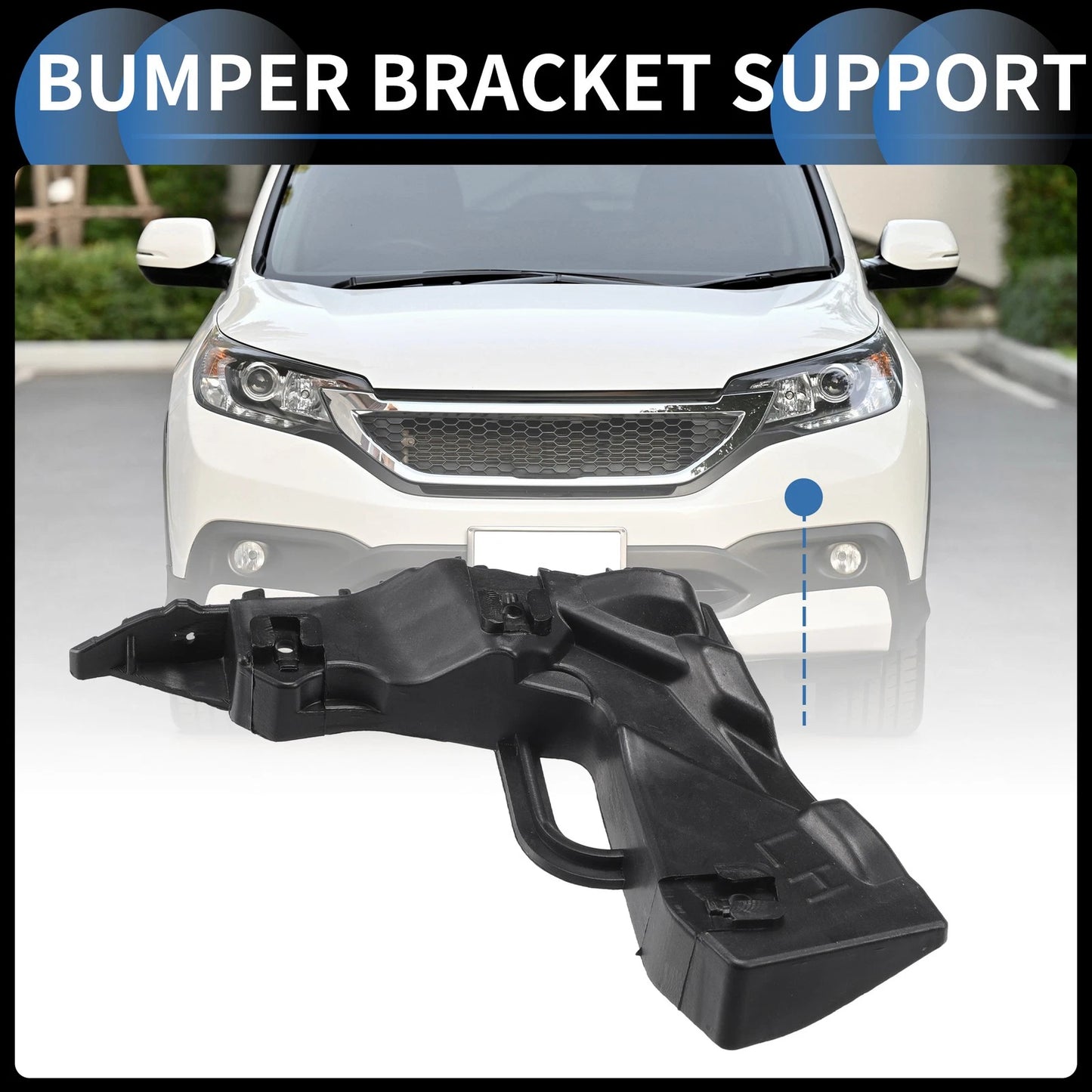 Left Front Bumper Retainer Bracket for Hyundai Elantra (2017-2018)