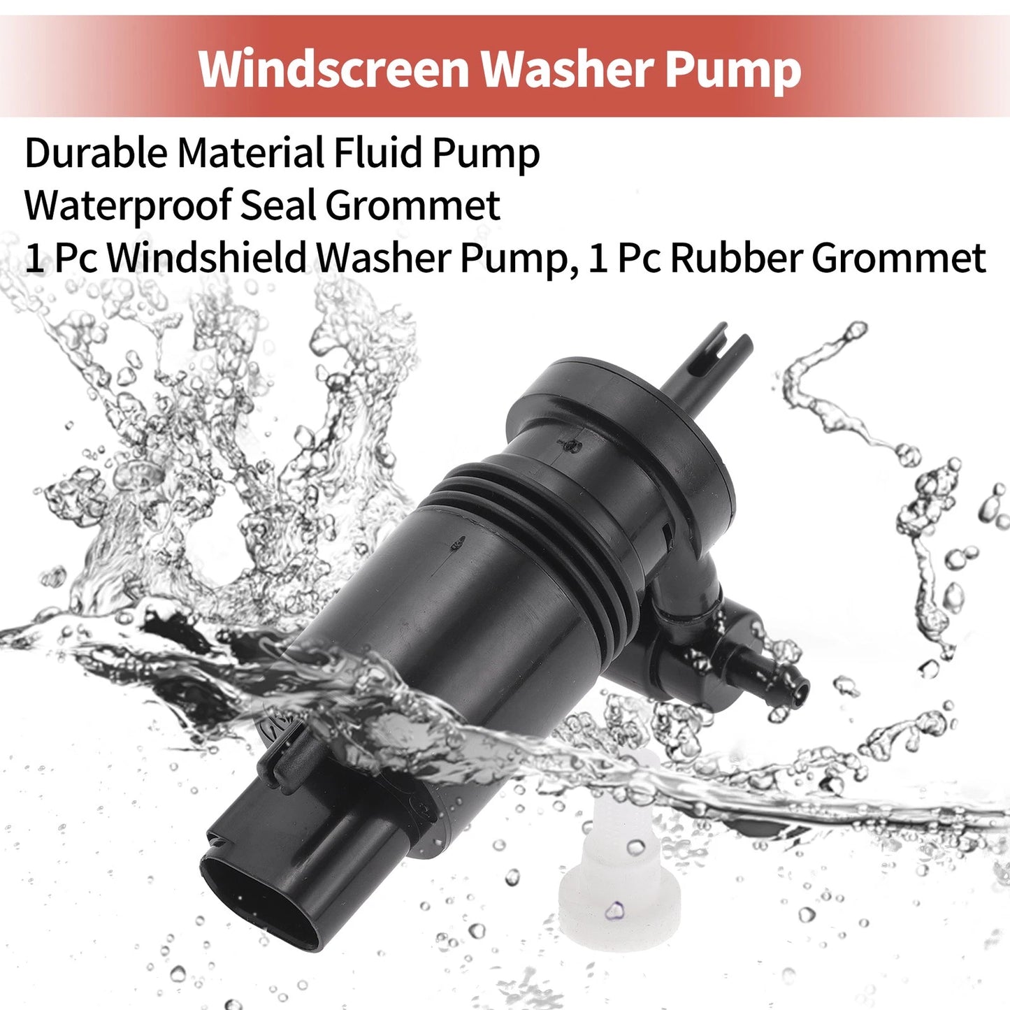 Windshield Washer Pump w/Grommet for Jeep Liberty (2002-2007)