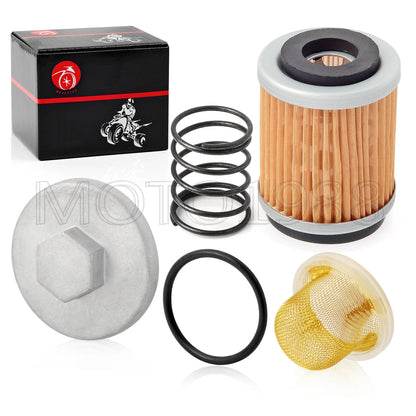 Oil Drain Plug CAP Spring Oil Filter STRAINER for YAMAHA SR185/XT225/BW200/TT225