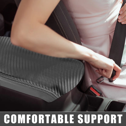 Center Console Cover for Toyota CHR 2020-2022 Carbon Fiber Black