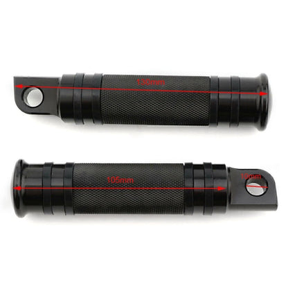 Aluminum Male Mount Footpeg Pegs for Harley Davidson  -  Black