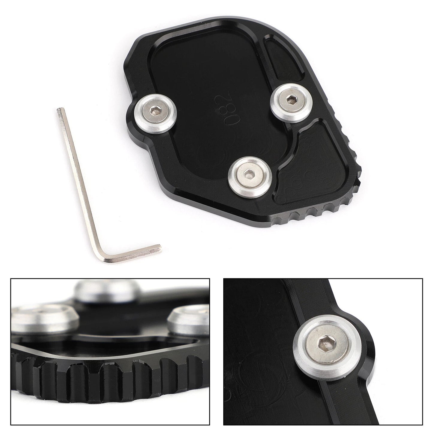 Side Stand Plate for BMW C400X C400GT (2019-2021) Black