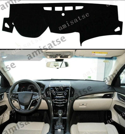 Dashmat for Cadillac ATS-L 2014-2016 Black Dashboard Cover Sun Visor Pad