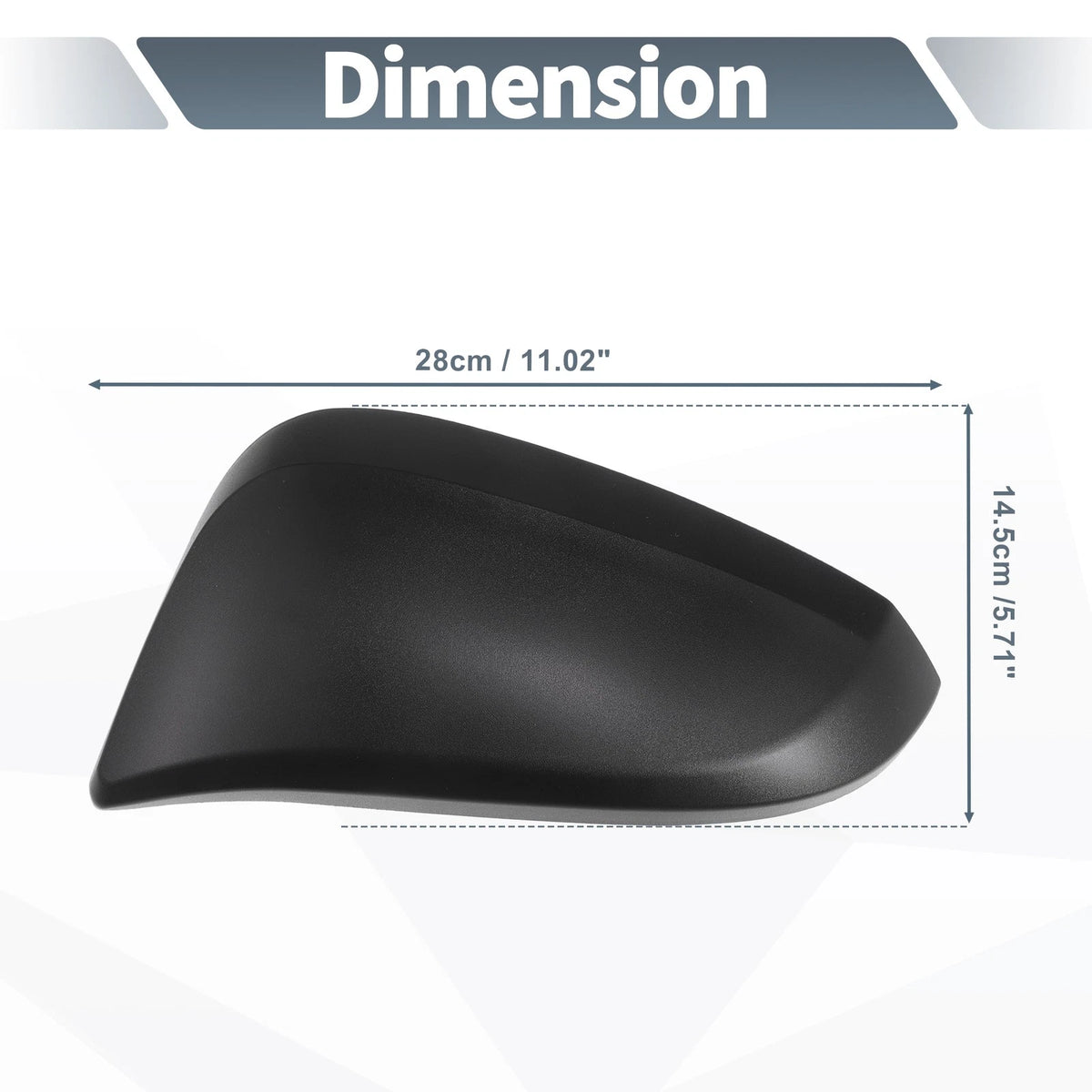 Left Side Rearview Mirror Cover Cap / 1 x / for Toyota Hilux (2015–2020)