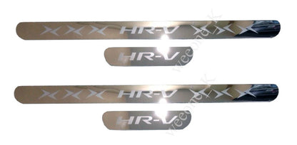 4 x Door Sill Scuff Plates Stainless Steel for Honda HR-V / Vezel (2015)