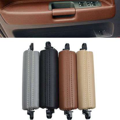 Brown Leather Inner Door Pull Handle Bar for VW Touareg (2003-2010)
