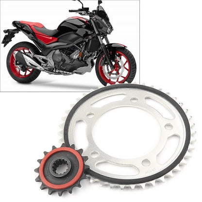 16T Front & 43T Rear Engine Chain Drive Sprocket Kit for Honda NC700 (2012-2015)
