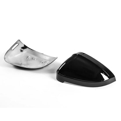 Glossy Black Mirror Cover Caps for Audi A4 B9 S4 A5 S5 RS5 (2016+)