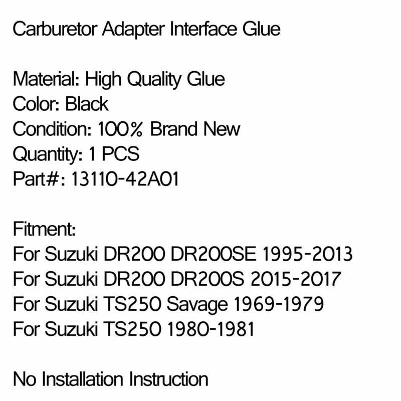 Intake Manifold Carburetor for Suzuki DR200 DR200SE TS250 Savage (1969-1979)