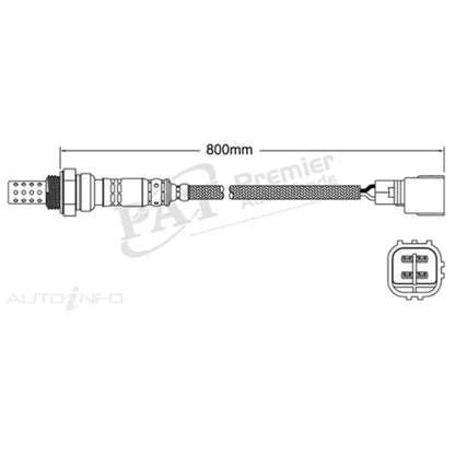 Post Cat Oxygen O2 Sensor for Toyota Avensis Verso ACM20 4cyl 2.0L 1AZ-FE 01~03