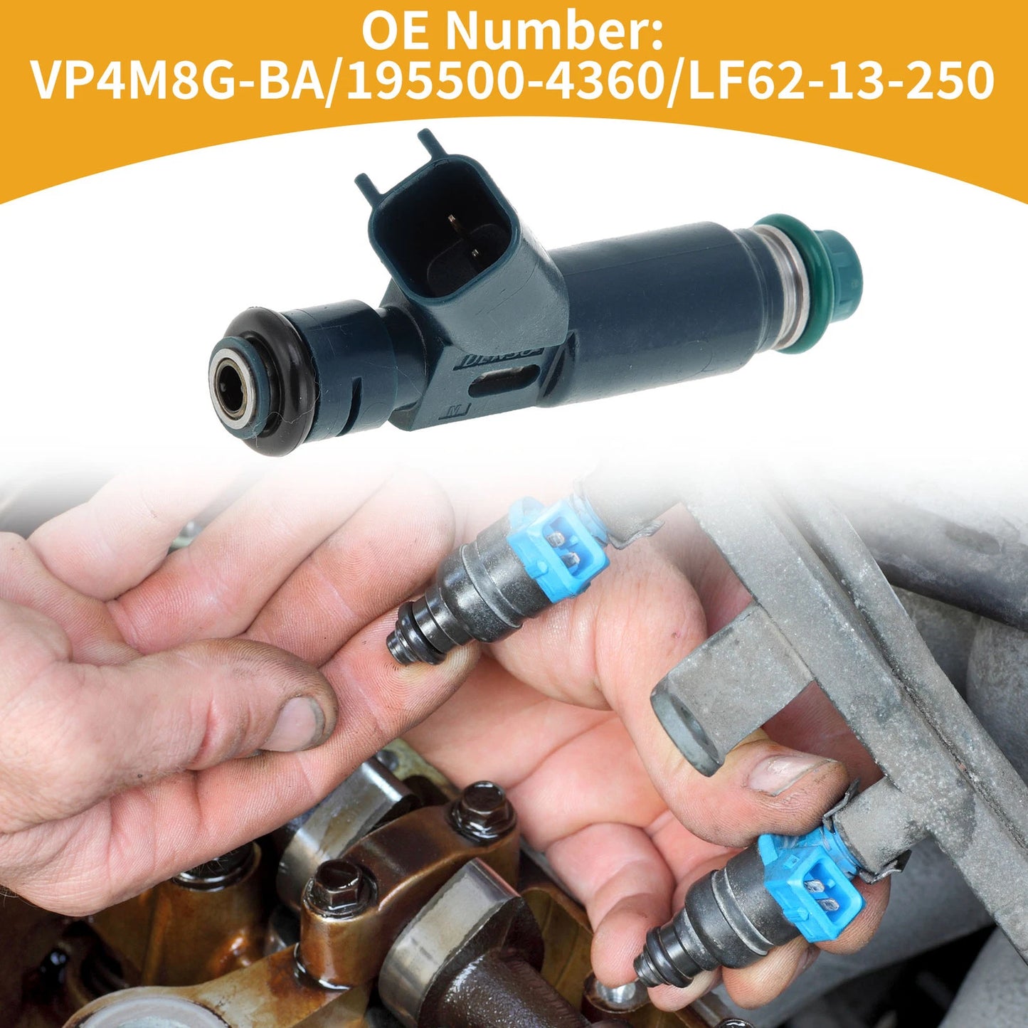 Fuel Injector No.V195500-4360 for Mazda 3 i 2.0 (2004-2005)