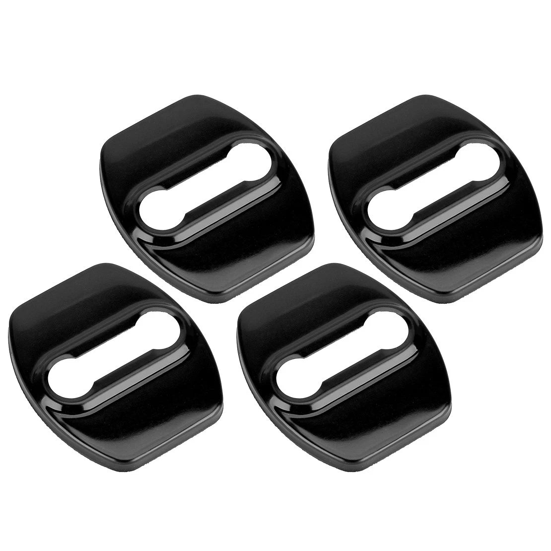 Black Stainless Steel Door Lock Protector Cover for Kia GT (2018-2023)