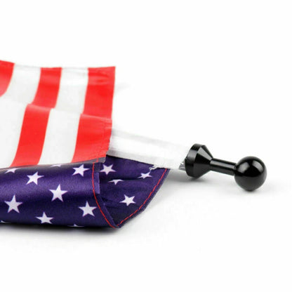 Rear Side Mount Flag Pole with USA Flag for Blk F2