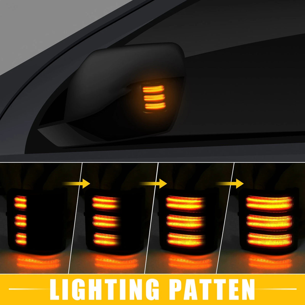 Mirror Turn Signal Light for Ford F-450 Super Duty (2008-2010) - 1 Pair