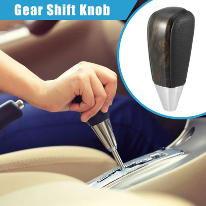 Gear Shift Knob Black Wood Pattern for Toyota Land Cruiser