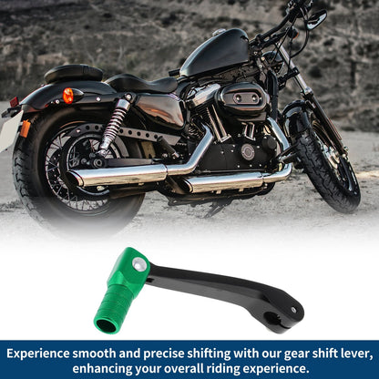 Folding Motorcycle Gear Shifter Lever for Honda CRF150F (2003-2017) Black/Green
