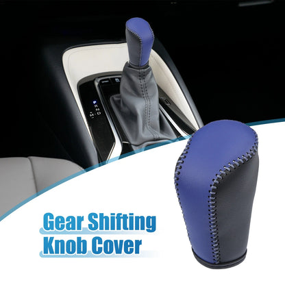 Black Faux Leather Gear Shifting Knob Cover for Mazda 3 (2011-2013)