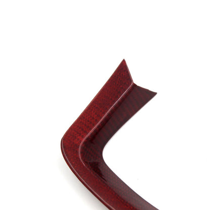 Red Carbon Fiber Steering Wheel Lower Cover Sticker Fit For Range Rover Sport