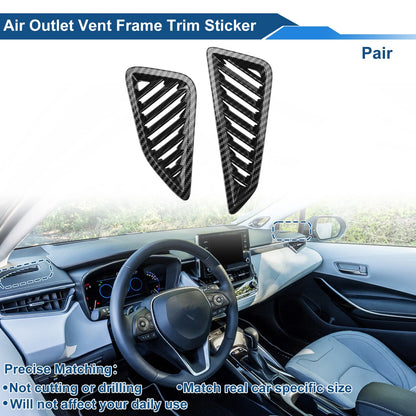 Air Condition Outlet / 2 x Vent Trim Cover Frame for Toyota Corolla