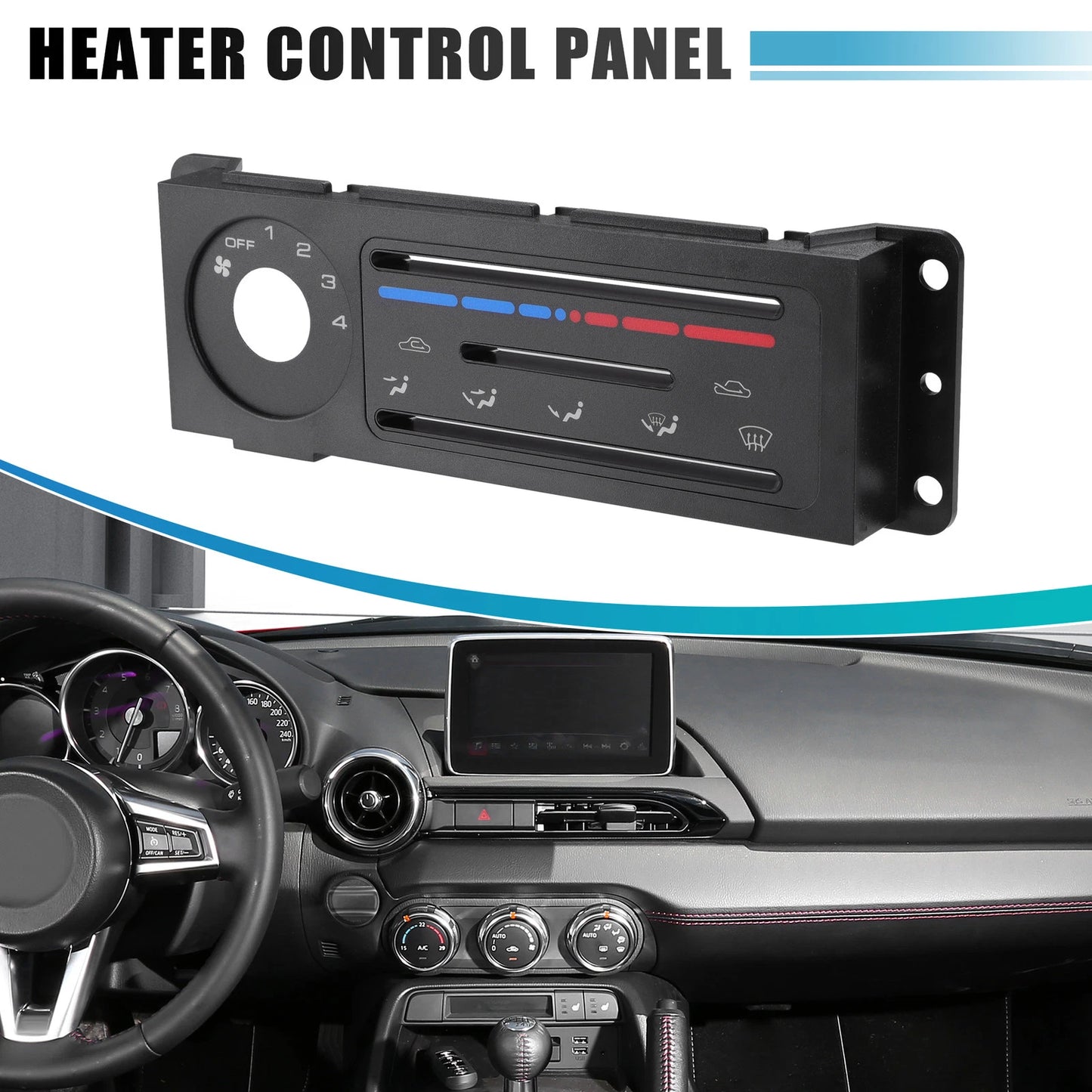 Car Heater Control Panel for Mazda Miata (1990-1997)