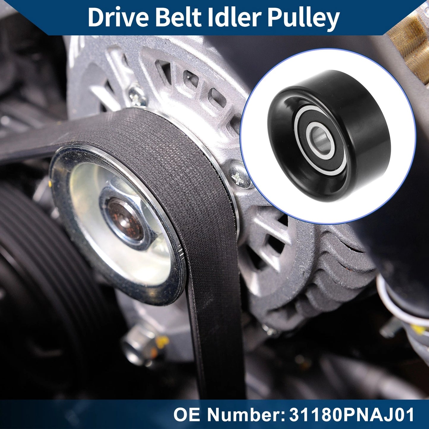 Drive Belt Idler Pulley for Acura RDX (2007 - 2012)