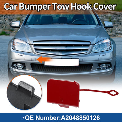 Front Car Bumper Tow Hook Cover for Mercedes-Benz C-Class W204 (2007-2014)