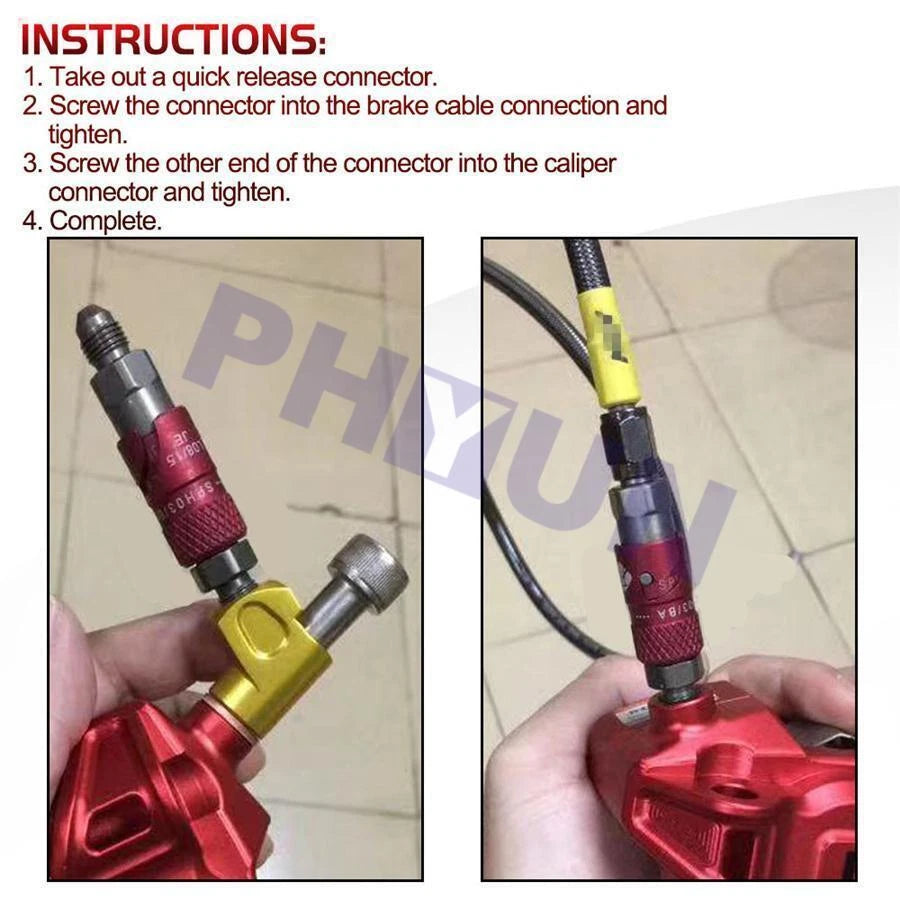 CNC Brake Line Coupling Fitting Adapter Connector M10x1 for AN-3 AN3