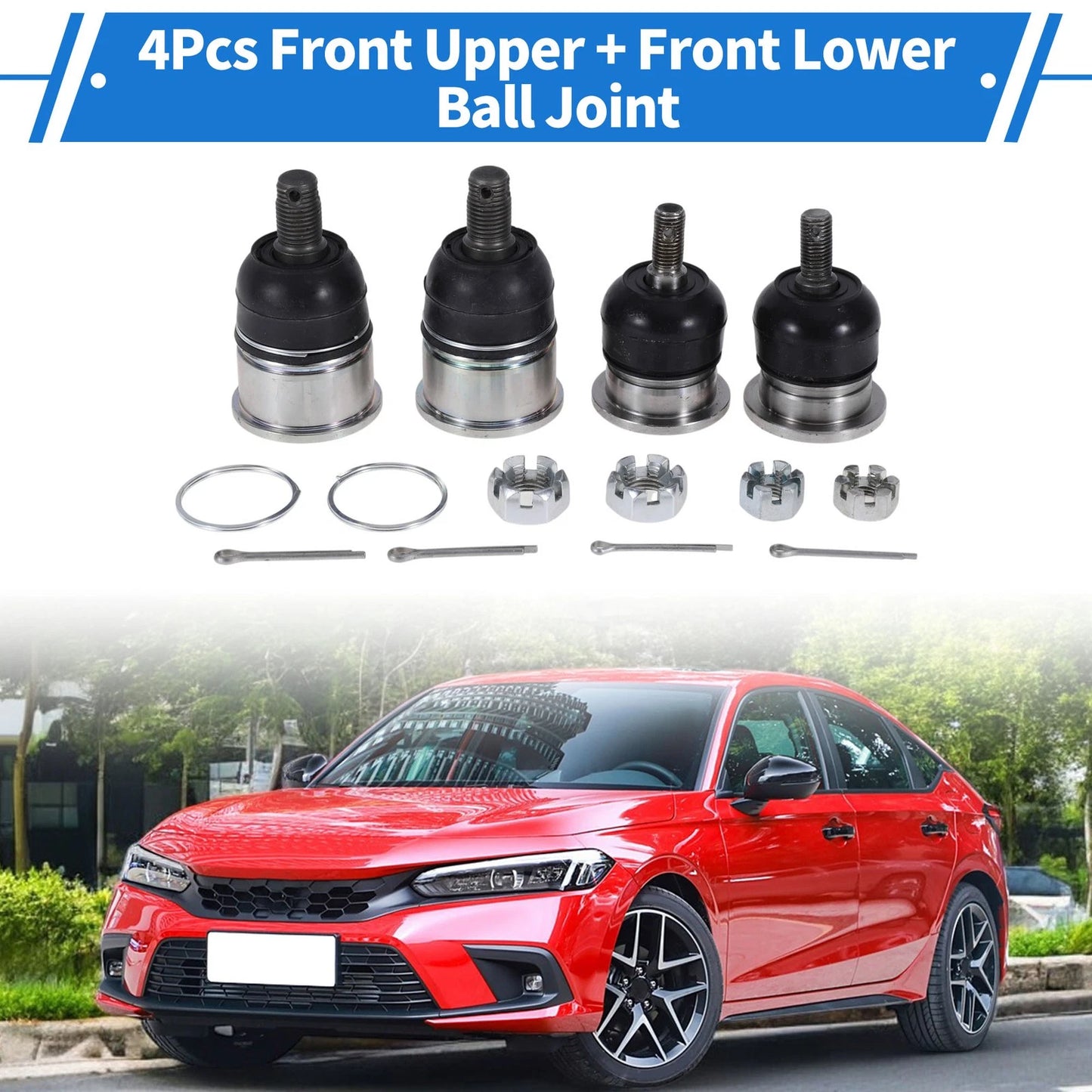 4 Pcs Ball Joints for Honda Accord (1998-2002)