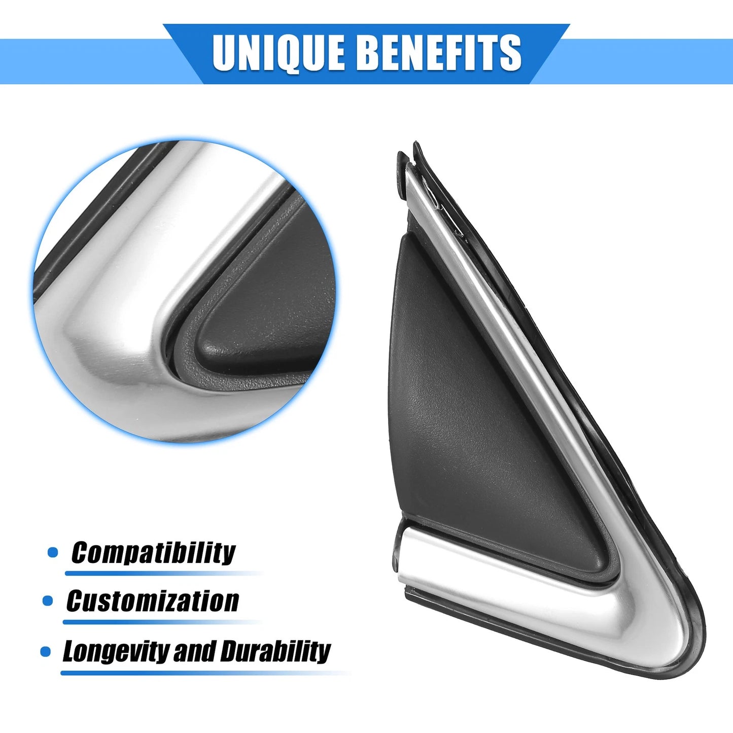 Front Right Door Mirror Flag Cover for Nissan Sentra (2016-2019) Black