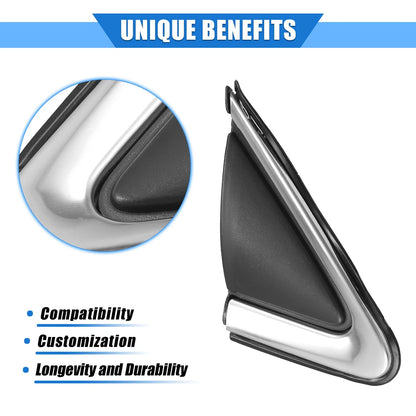Front Right Door Mirror Flag Cover for Nissan Sentra (2016-2019) Black