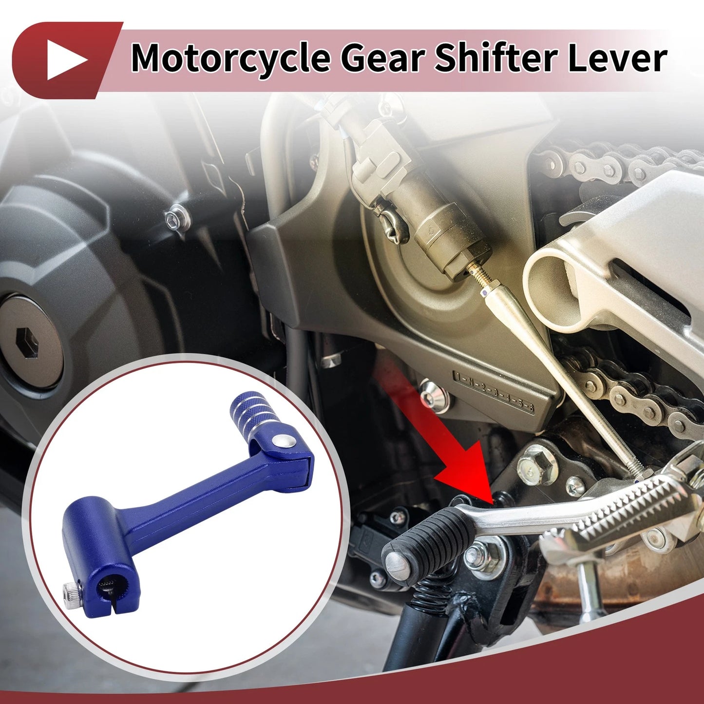 Folding Motorcycle Gear Shifter Lever / Gear Shifter Lever for Bosuer Cheetah
