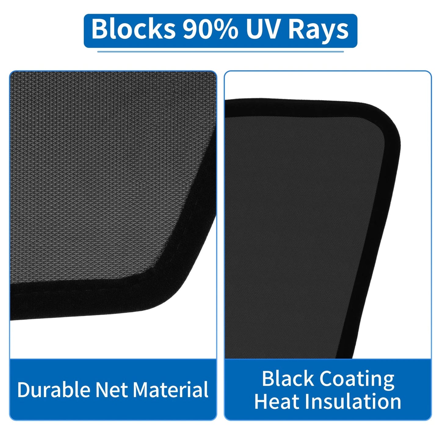 Window Cover for Toyota RAV4 50 Series Black
