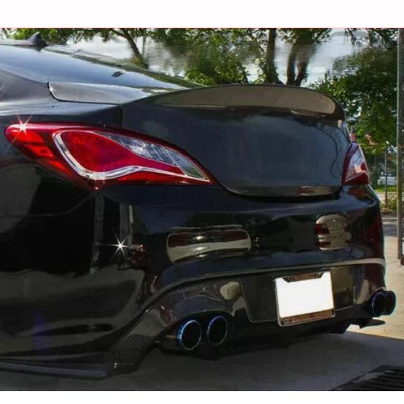 Real Carbon Fiber Trunk Boot Duckbill Lid For Hyundai Genesis Coupe 2009-2016