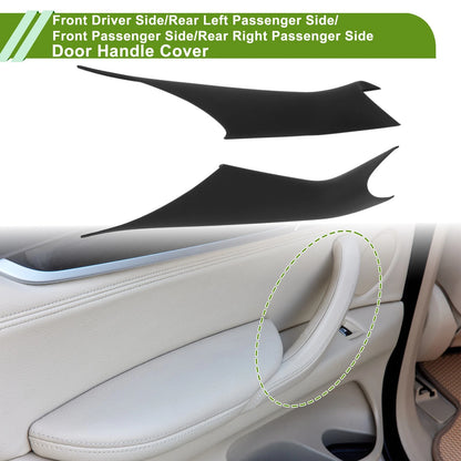 Door Panel Handle Pull Trim Cover for BMW 5 Series (2017-2022) Black