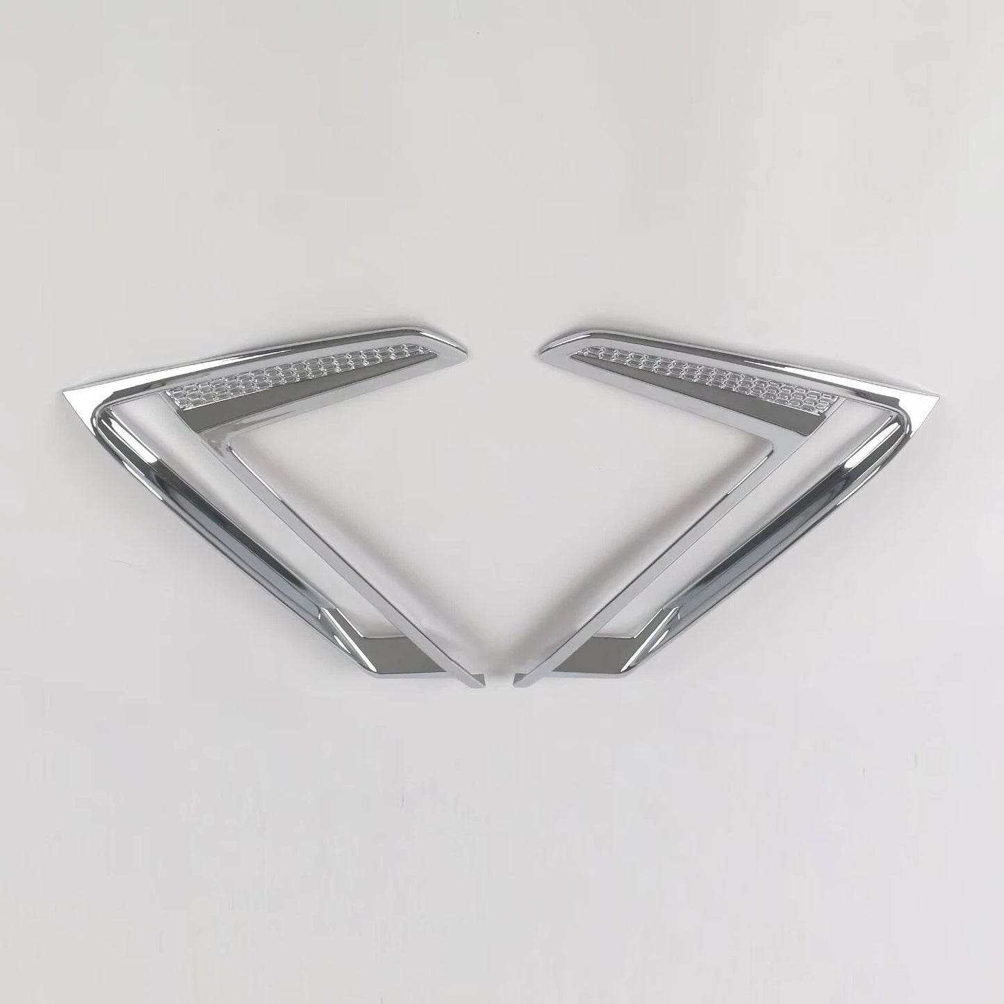 Front Fog Light Lid Lamp Cover Trim for 2023 Honda CR-V 2 x ABS Chrome