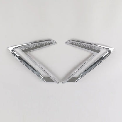 Front Fog Light Lid Lamp Cover Trim for 2023 Honda CR-V 2 x ABS Chrome